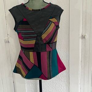 Colorful Geometric Women's Top